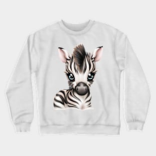 Cute and Adorable Kawaii Baby Zebra Crewneck Sweatshirt